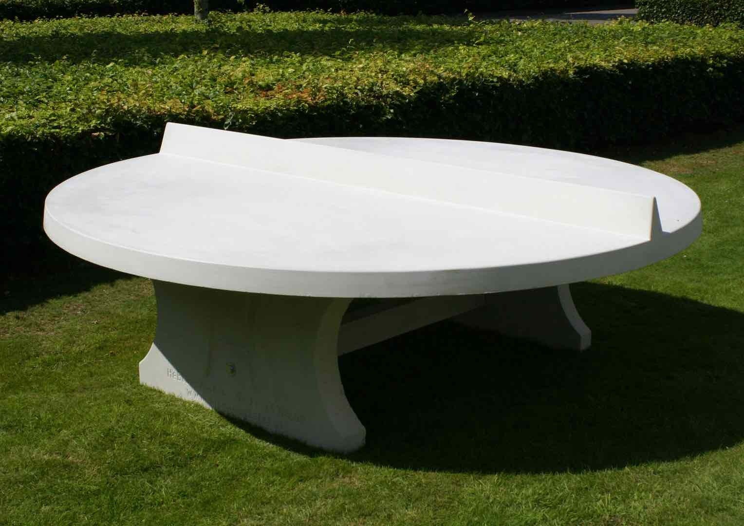 Tischtennisplatte aus Beton - rund – Bild 2