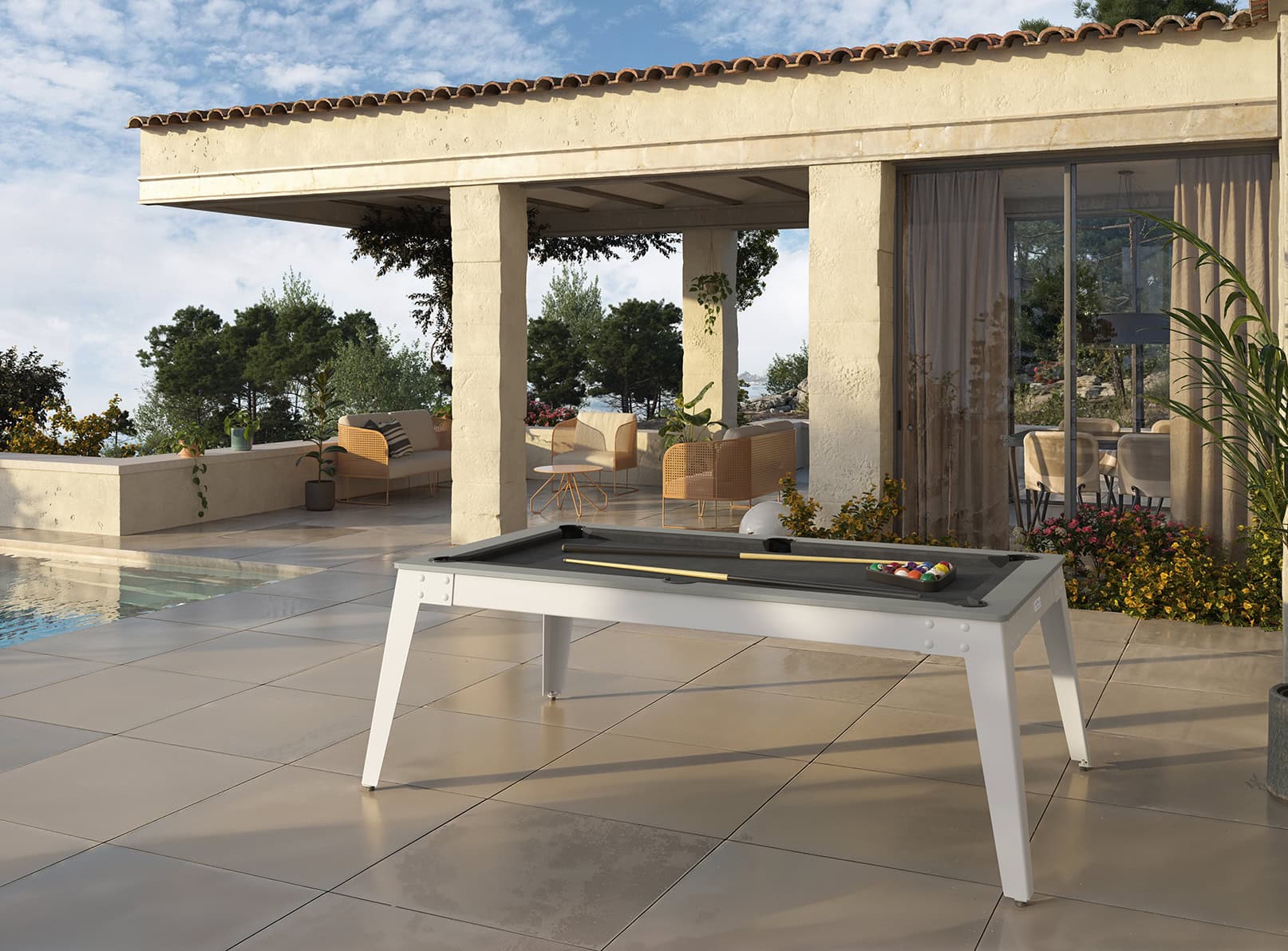 René Pierre Outdoor-Billardtisch Caraibes – Bild 3