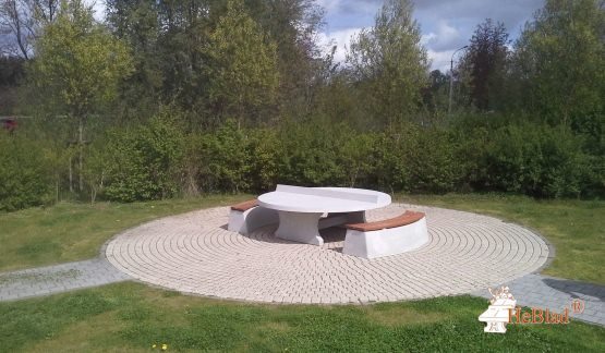 Tischtennisplatte aus Beton - rund – Bild 4