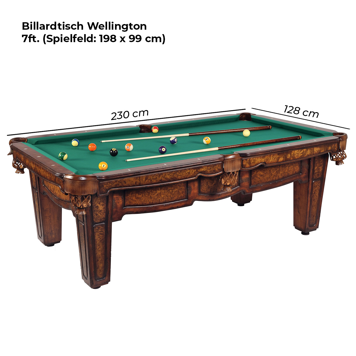 Wellington Billardtisch – Bild 8